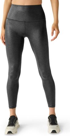 Beyond Yoga High Waisted Midi Legging In Black Foil