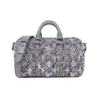 Louis Vuitton Gray Felt Wool Boston Bag (Pre-Owned)