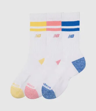 New Balance Chaussettes Active Lifestyle Striped Crew 3 Pack