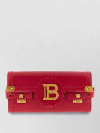 Balmain b-buzz 23 leather clutch bag