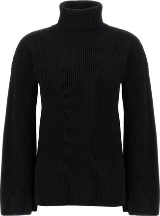 Toteme Truien - Dames - Coltruien - Zwart - XS - Truien & Vesten