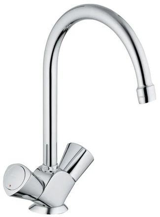 GROHE Grifo Mezclador Para Fregadero Cromo Ca&ntilde;o Giratorio 360&deg;
