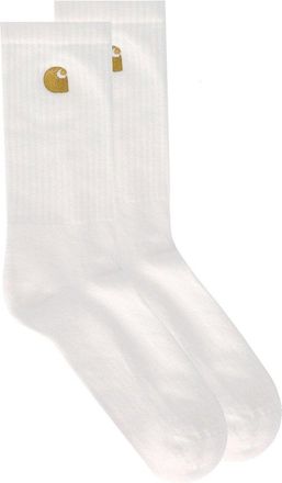 Carhartt Work in Progress CALZE CHASE BIANCHE CARHARTT WIP