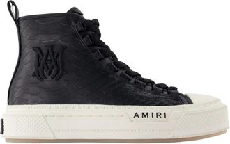 Amiri MA Court Hi - Heren - Sneakers - Zwart - 43 EU - Leer - Schoenen