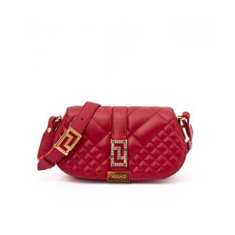 Versace Shoulder Bag - Dames - Tassen - Rood - Maat: ONE Size Leer
