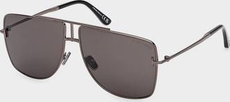 Tom Ford Eliott-02 Metal Navigator Sunglasses