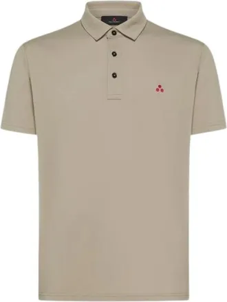 Peuterey Tops, Heren, Grijs, S, Beige Polo Shirt Mezzola 02