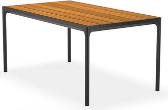 Houe FOUR Outdoor Tisch, 90 x 160 cm, Bambus / schwarz