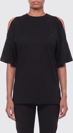 Coperni Cotton Blend T-Shirt with Cut-Out Shoulders and Embroidered Logo