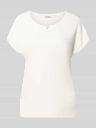 Tom Tailor Regular Fit T-Shirt aus Modal-Mix in Ecru, Gr&ouml;&szlig;e XXL