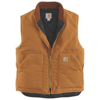 Carhartt Work in Progress Insulated Rib Collar Vest Freizeitweste f&uuml;r Herren | braun