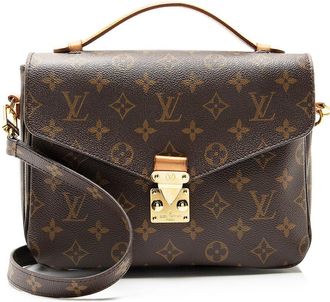Louis Vuitton Brown Monogram Canvas Pochette Metis (Authentic Pre-Loved)