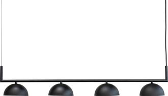 Dyberg Larsen L&aacute;mpara Colgante Dyberg Larsen Stockholm Negro Mate 100 Cm Metal