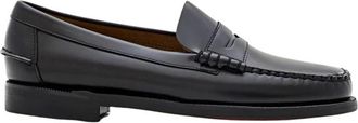 Sebago Docksides Penny Loafer - Heren - Loafers - Zwart - 40 EU - Leer - Schoenen