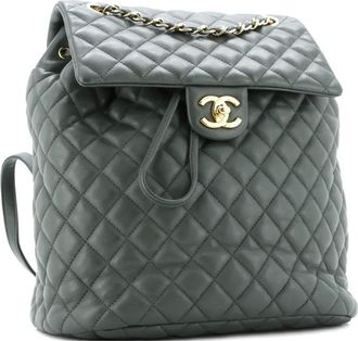 Chanel Urban Spirit Quilted Lambskin Large backpack - Groen