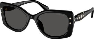 Swarovski Sk 6058U Zonnebril - Dames - Zonnebrillen - Zwart - 54 MM - Accessoires