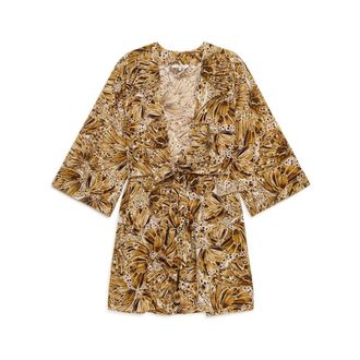 Maliparmi Sweet Butterfly Dress - Dames - Kimonos - Bruin - M - Katoen - Overhemden