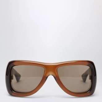 Saint Laurent SL 902 Howl oversized sunglasses in brown gradient
