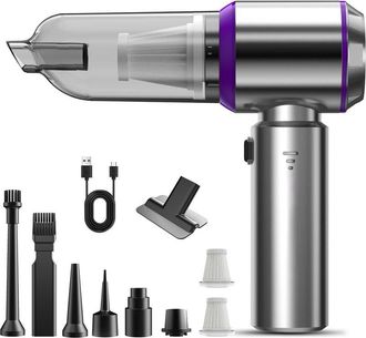 OEM Aspiradora De Mano, 18000 Pa, Potente Aspiradora Inal&aacute;mbrica 3 En 1 Para Coche, 3 Velocidades, 80 000 Rpm, Mini Aspiradora Inal&aacute;mbrica Para Pc, Hogar,