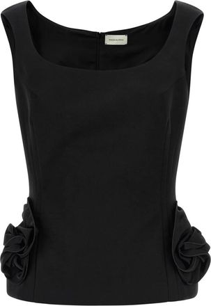 Magda Butrym Blouse 11 Top van zijdemix - Dames - Tops zonder mouwen - Zwart - M - Tops