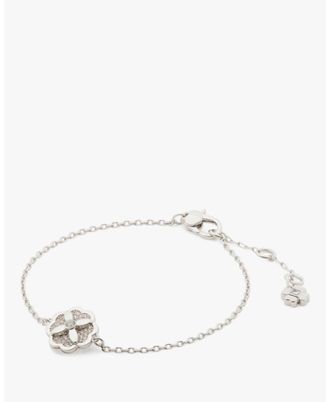 Kate Spade New York Womens Heritage Bloom Bracelet - Silver - One Size