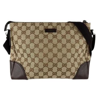 Gucci Pre-owned Cross Body Bags, unisex, Brown, Size: ONE SIZE Pre-owned Vintage Shoulder Bag