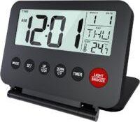 OEM Piccola Sveglia Digitale Da Viaggio, A Batteria, Portatile - Orologio Digitale, Sveglia, Funzione Snooze, Visualizzazione Della Temperatura E Retroill