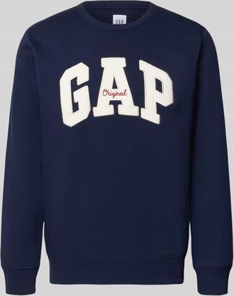 GAP Sweatshirt mit Logo und Rundhalsausschnitt in Marine, Gr&ouml;&szlig;e XXL