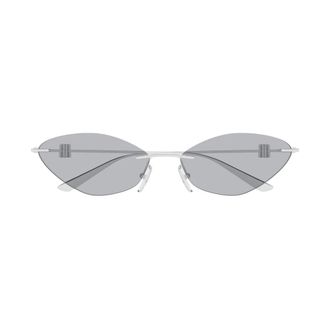 Balenciaga Bb0536S Zonnebril - Dames - Accessoires - Grijs - Maat: 63 MM