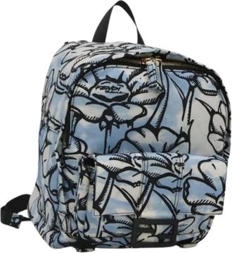 Fendi Pre-owned Vintage Rugzak - Dames - Vintage Rugzakken - Blauw - ONE Size - Nylon - Vintage