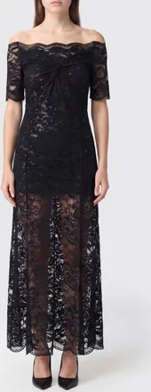 Paco Rabanne Abito midi a tubino in pizzo elasticizzato con scollatura retta