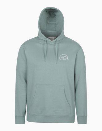 Mountain Warehouse Mens Mountain Warehouse Mens Regional Cornwall Graphic Hoodie - Green - Size: 42