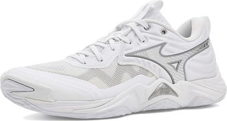 Mizuno Wave Momentum 4 Elite Womens Volleyball Shoes White/Silver : 10.5 B - Medium