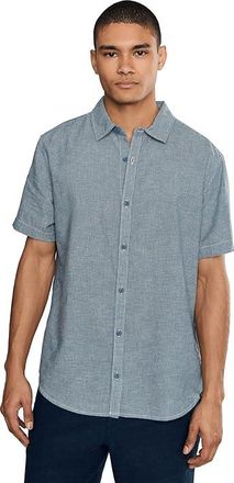 Prana Lindores Shirt Mens Clothing Bluff Blue : 2XL, Polyester/Hemp