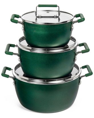 GraniteStone 6Pc Nonstick Stackable Nesting Pots