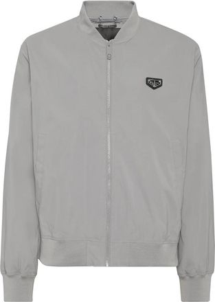 Philipp Plein Bomberjack - Heren - Bomber jackets - Grijs - 2XL - Leer - Jassen