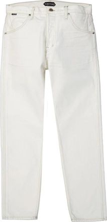Tom Ford Italiaanse Denim Jeans voor Mannen - Heren - Slim Fit Jeans - Wit - W30 - Denim - Jeans