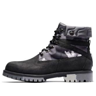 Timberland Heritage EK+ 6 Inch Waterproof Wide-Fit Boot Grey Camouflage A29P7001