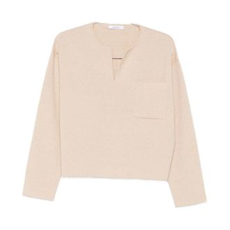Max Mara Jersey Zibello con cuello en V - Knitwear - Mujer - Beige - L