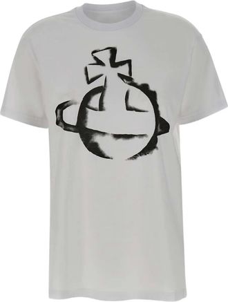 Vivienne Westwood T-shirt con stampa Orb - Bianco