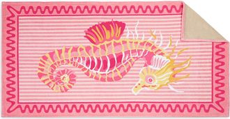 Matouk Seahorse Beach Towel in Pink Coral at Nordstrom, Size Bath Towel