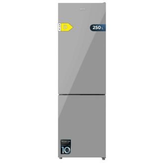Cecotec Cecotec - Frigor&iacute;fico Combi Bolero Coolmarket Combi 250 Grey Glass D. Compresor Inverter Plus, Cristal Gris 180x55cm, 250l, No Frost, Clase D, Multi A