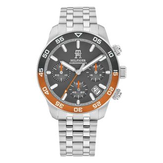 Tommy Hilfiger Accessoires, Heren, Grijs, ONE Size, Th 85 Chronograph