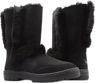 UGG Australia Sundance Short II Revival boots - women - Rubber/Sheepskin/Suede - 6 - Black