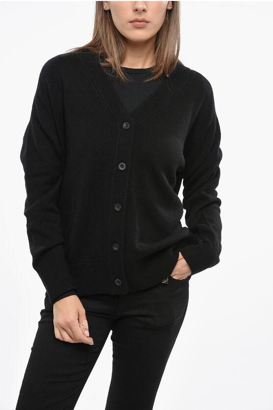 Wool Cardigan with Tulle Detail size Xs