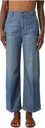 Kaos Wide Jeans, female, Blue, W29, Stylish Wide-Leg Denim Trousers