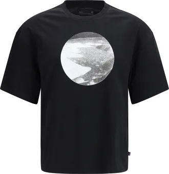 Alpha Industries Mens T-Shirt Desert Print Black Cotton T-Shirts And Polos