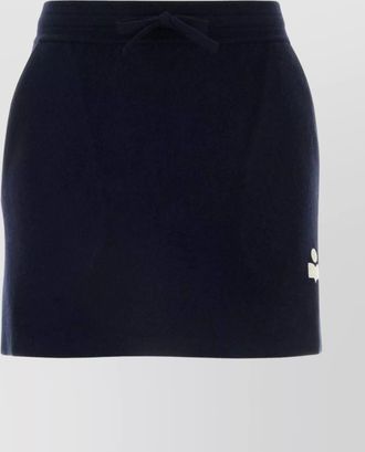 Isabel Marant stretch cotton blend mini skirt with elastic waistband