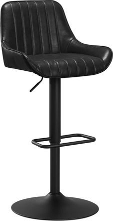 Woltu Woltu Juego De 1 Taburete De Bar - Taburete Alto De Cocina De Piel Sint&eacute;tica Encerada Con Respaldo, Silla Giratoria Y Regulable Para Pen&iacute;nsula De Coci