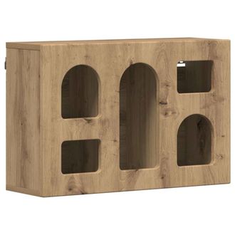 vidaXL Mueble Colgante Con Estante Roble Artesanal 60 X 20 X 40 Cm Vidaxl
